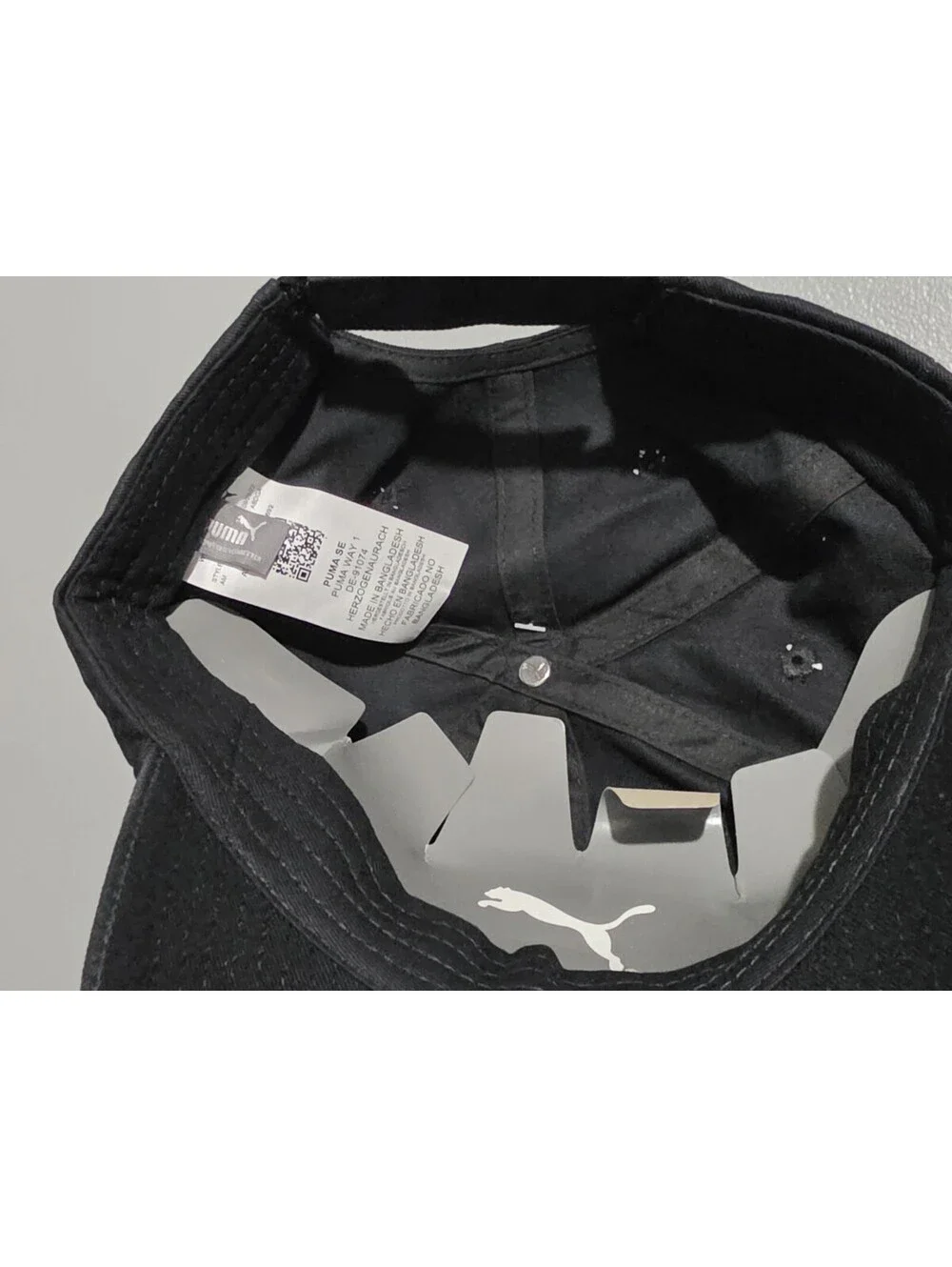 Puma Hat Cap Black/Gold/Logo New W Tags